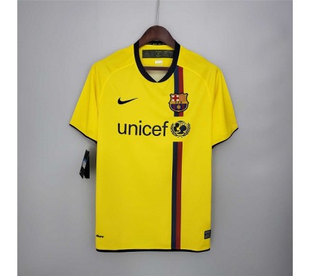 Barcelona 08/09 Away Yellow Soccer Jersey